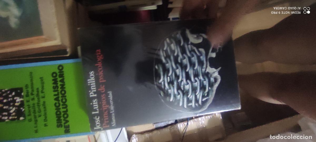 Libros de segunda mano: Jos&eacute; Luis Pinillos - Principios de psicolog&iacute;a - Alianza 1986