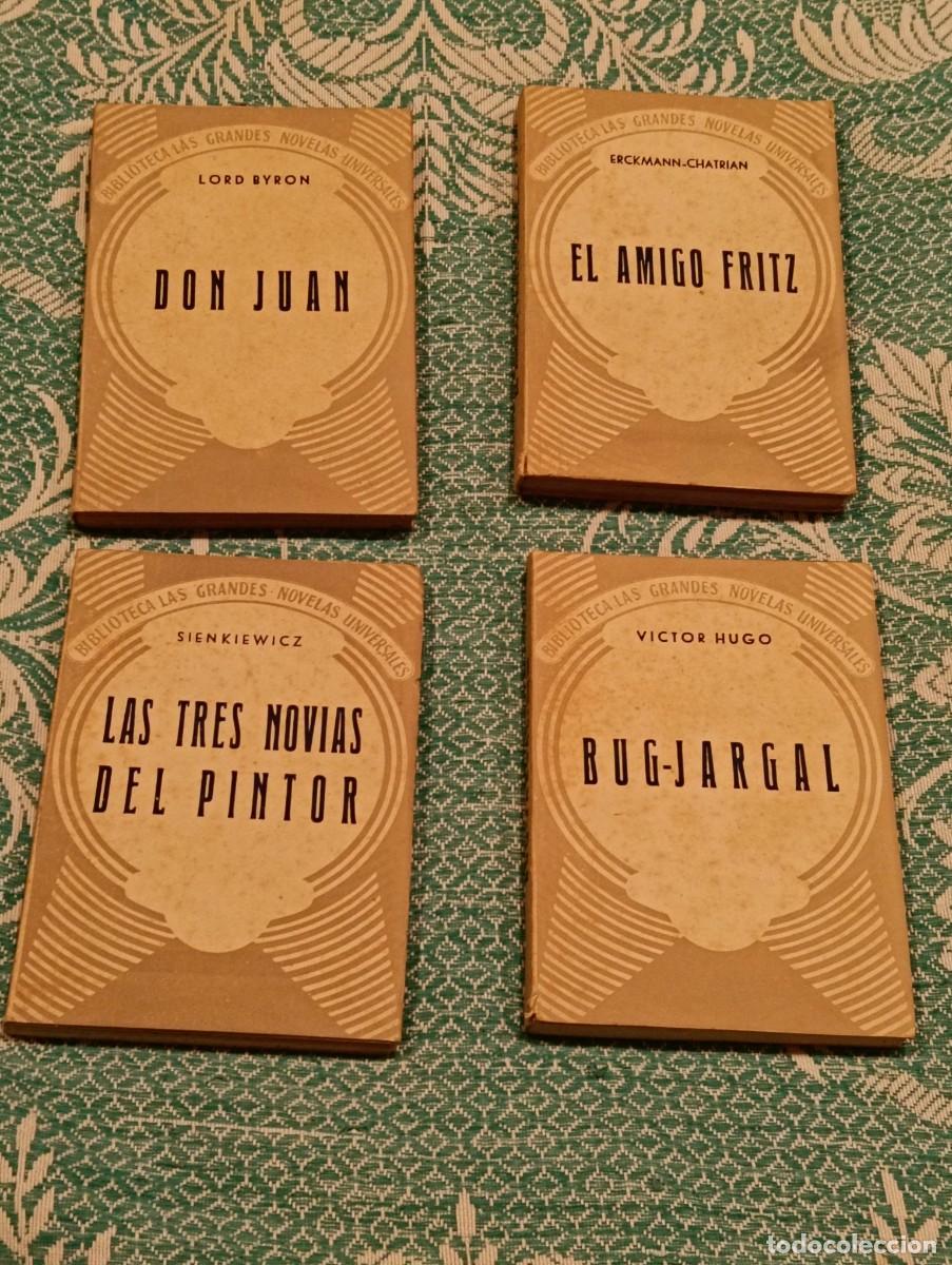 Libros de segunda mano: Lote de 4 Libros - Biblioteca Las Grandes Novelas Universales - Ediciones Ramos (Madrid) - A&ntilde;os 40 /