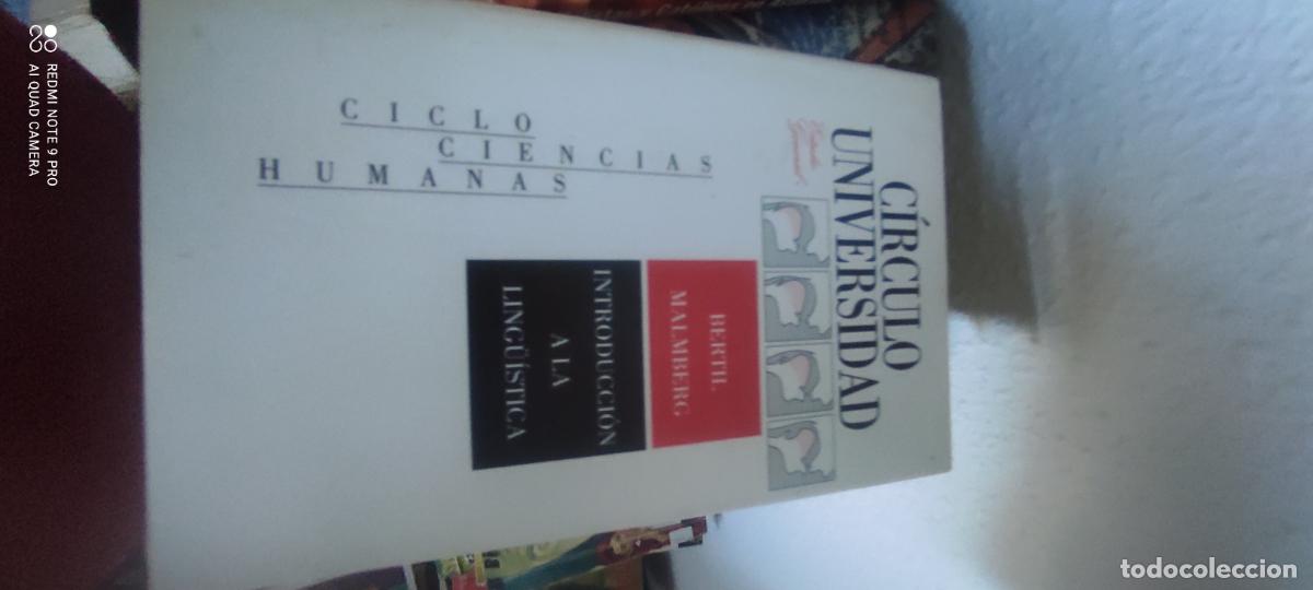 Libros de segunda mano: INTRODUCCI&Oacute;N A LA LING&Uuml;&Iacute;STICA - BERTIL MALMBERG 1988