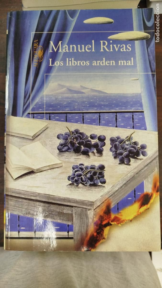 Libros de segunda mano: LOS LIBROS ARDEN MAL - MANUEL RIVAS
