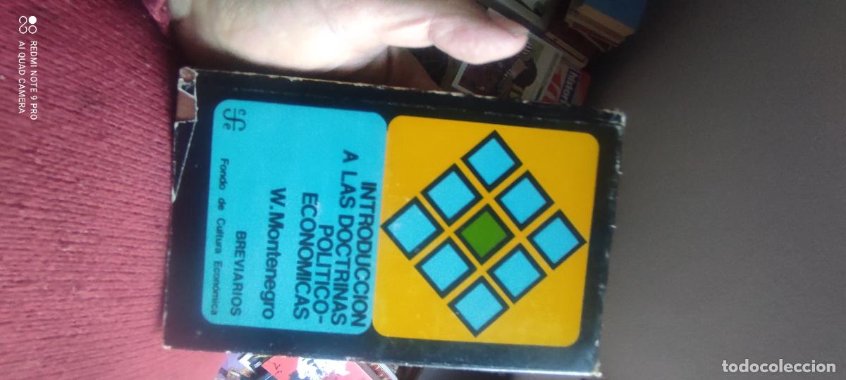 Libros de segunda mano: W. MONTENEGRO - INTRODUCCION A LAS DOCTRINAS POLITICOECONOMICAS - EDICIONES F.C.E. 1976