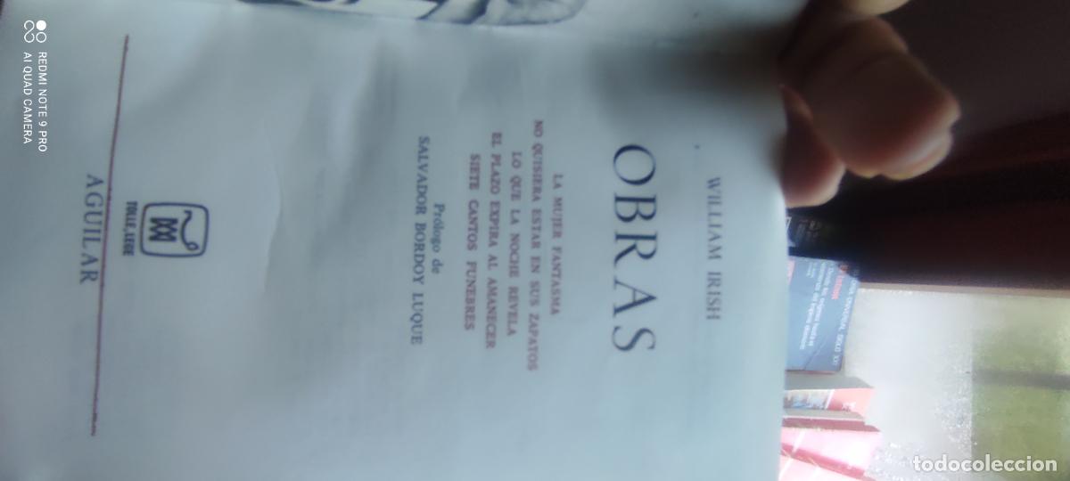 Libros de segunda mano: William Irish. Obras. Aguilar