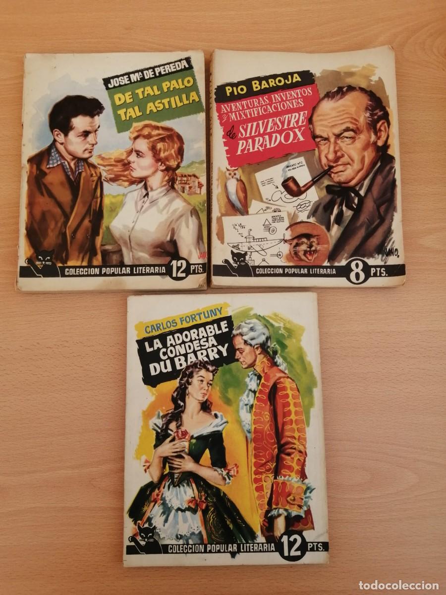 Libros de segunda mano: TRES TITULOS COLECCION POPULAR LITERARIA (SILVESTRE PARADOX - LA ADORABLE CONDESA DU BARRY -