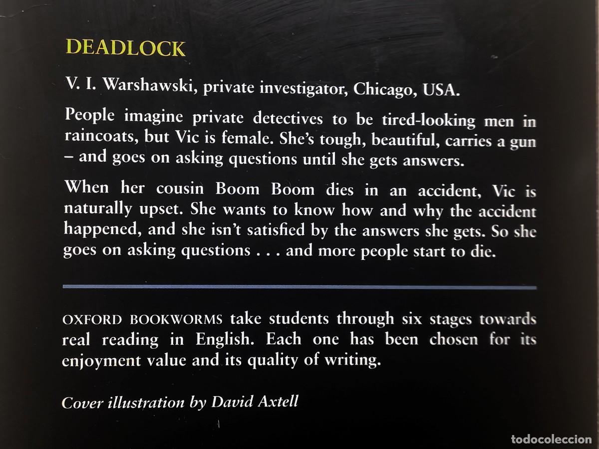 Libros de segunda mano: Deadlock (Dara Paretsky) Oxford University Press. En ingl&eacute;s. - Foto 5