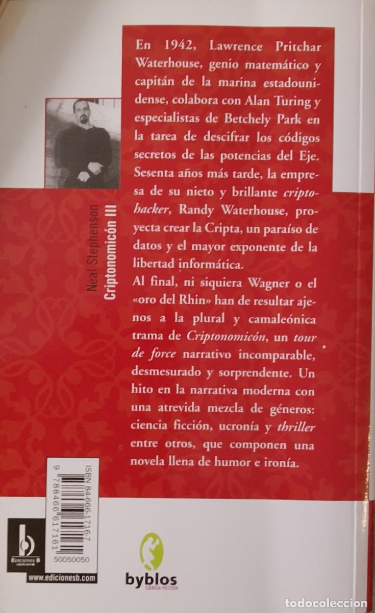 Libros de segunda mano: Criptonomic&oacute;n III. Neal Stephenson. - Foto 2