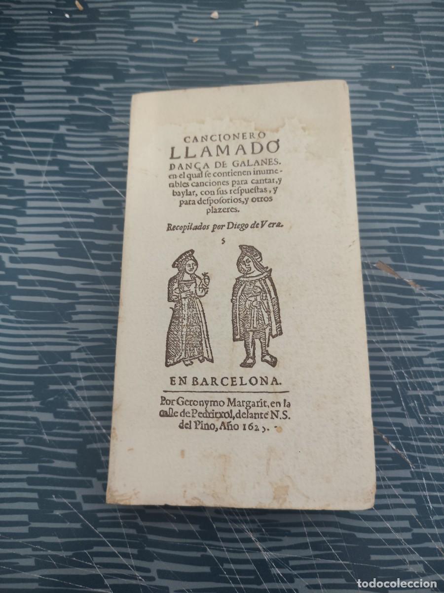 Libros de segunda mano: CANCIONERO LLAMADO DANZA DE GALANES, DIEGO DE VERA, CASTALIA EDITORIAL 1949,VER FOTOS.