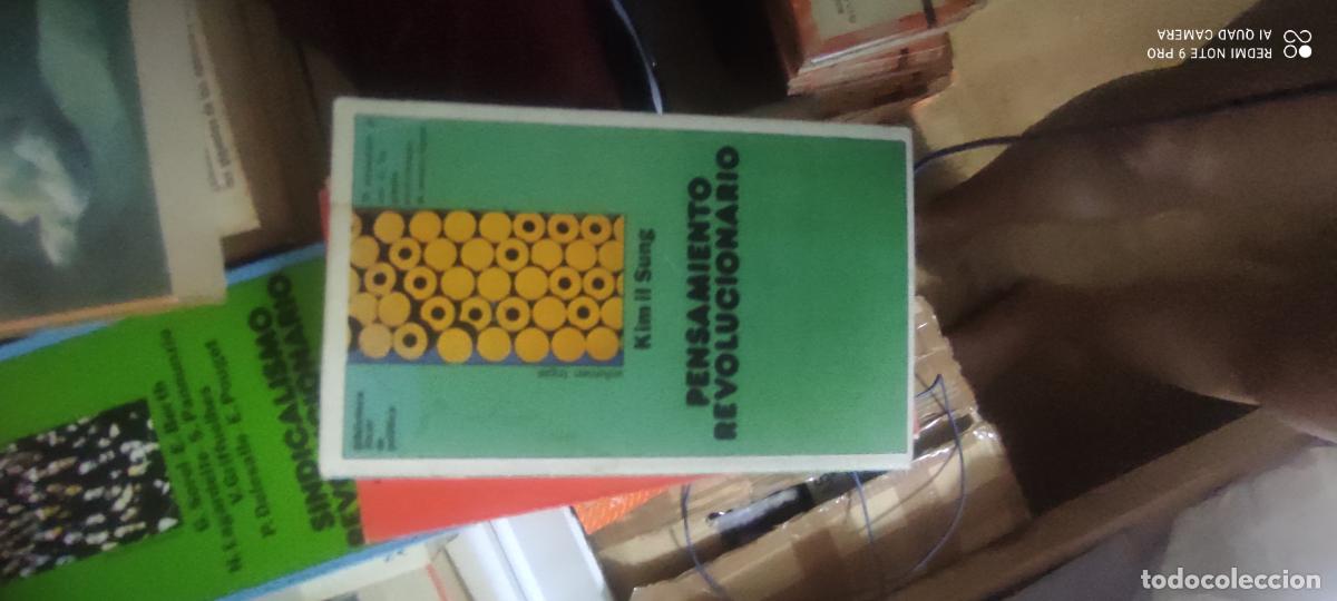Libros de segunda mano: PENSAMIENTO REVOLUCIONARIO. Kim Il Sung [ed. J&uacute;car, 1979]