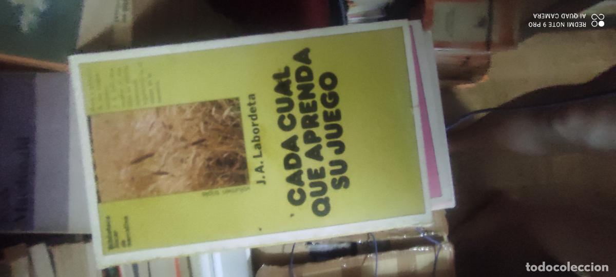 Libros de segunda mano: CADA CUAL QUE APRENDA SU JUEGO / J.A.LABORDETA l