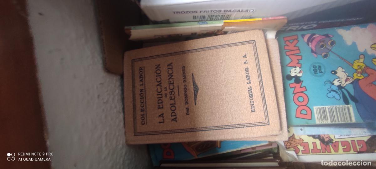 Libros de segunda mano: LA EDUCACI&Oacute;N EN LA ADOLESCENCIA DOMINGO BARNES, EDITORIAL LABOR,1936,208 PAGINAS.