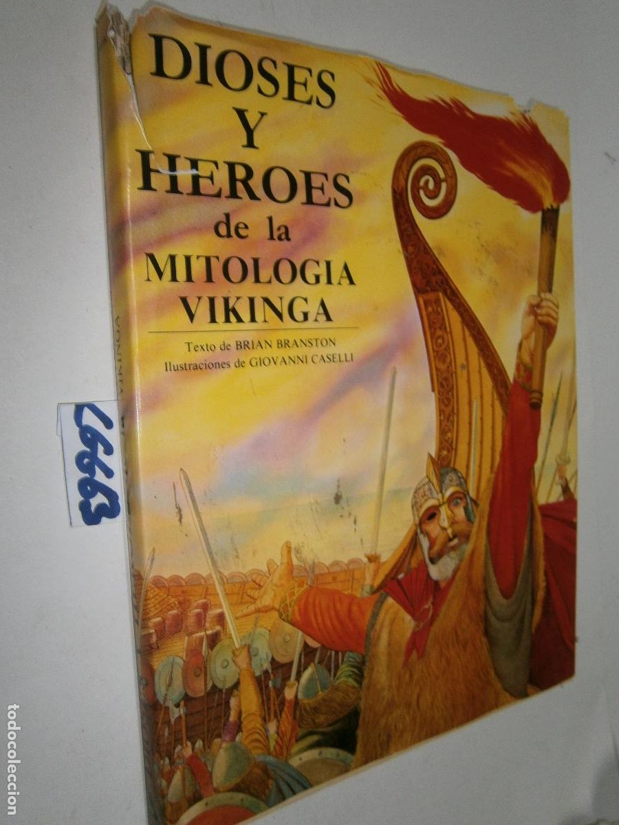 Libros de segunda mano: DIOSES Y HEROES DE LA MITOLOGIA VIKINGA