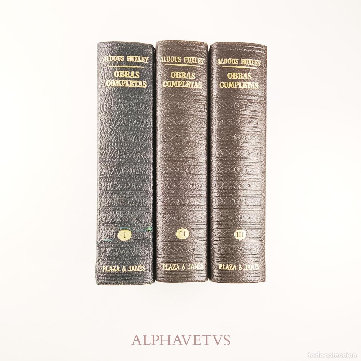 Libros de segunda mano: Aldous Huxley Obras Completas 3 Vol. Plaza & Jan&eacute;s - Huxley, Aldous