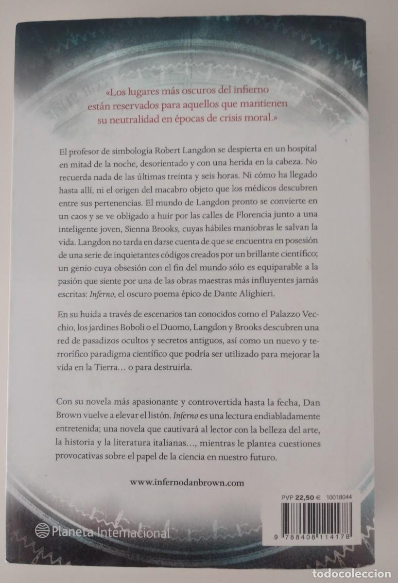 Libros de segunda mano: Inferno -Brown, Dan. - Foto 2