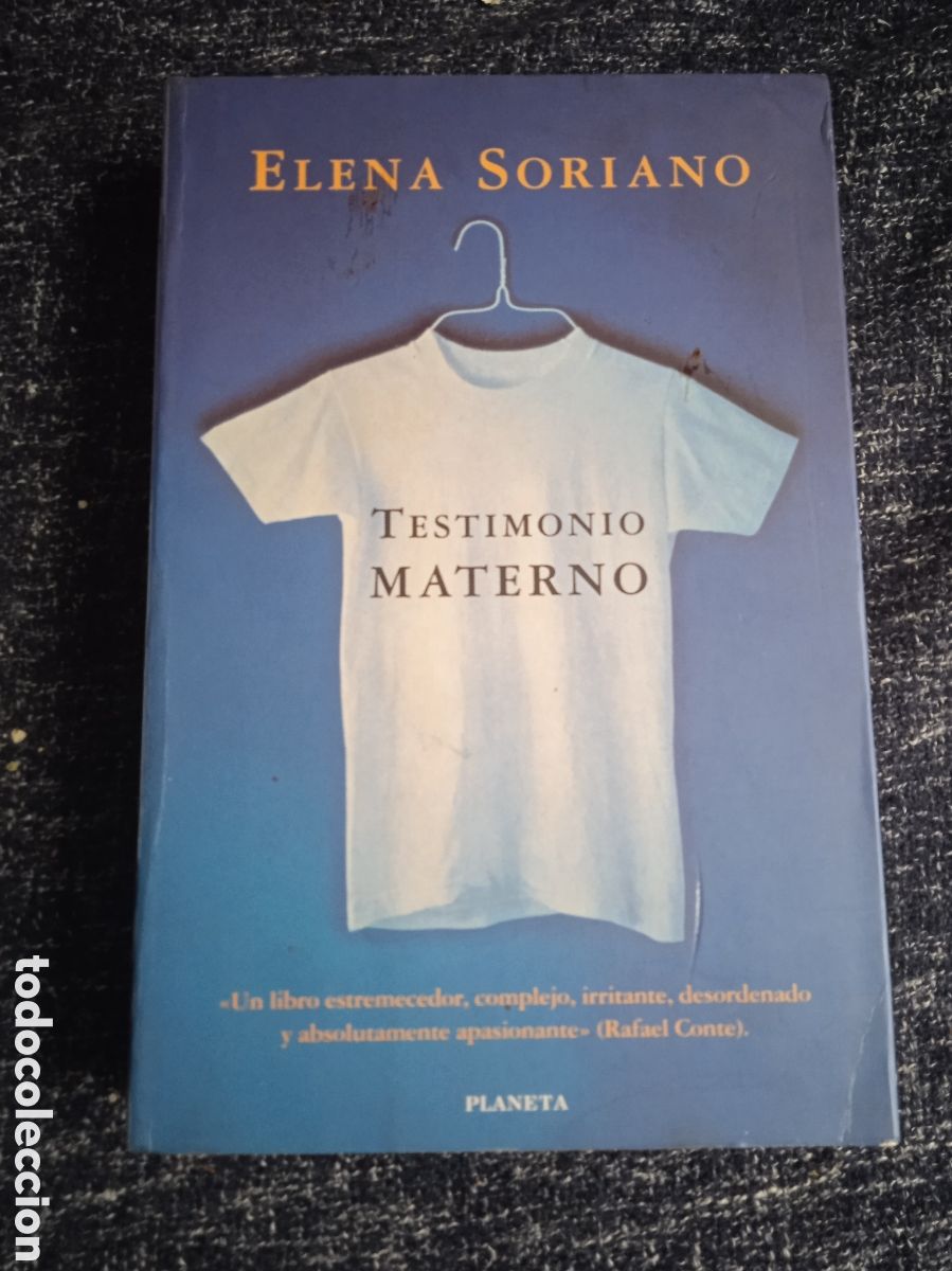 Livres d'occasion: TESTIMONIO MATERNO / ELENA SORIANO -ED. PLANETA