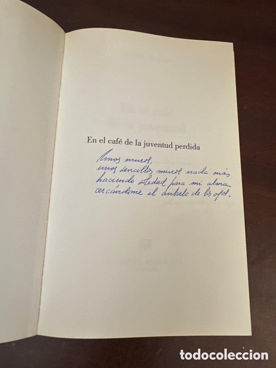 Libros de segunda mano: PATRICK MODIANO. EN EL CAFE DE LA JUVENTUD PERDIDA. ANAGRAMA - Foto 2