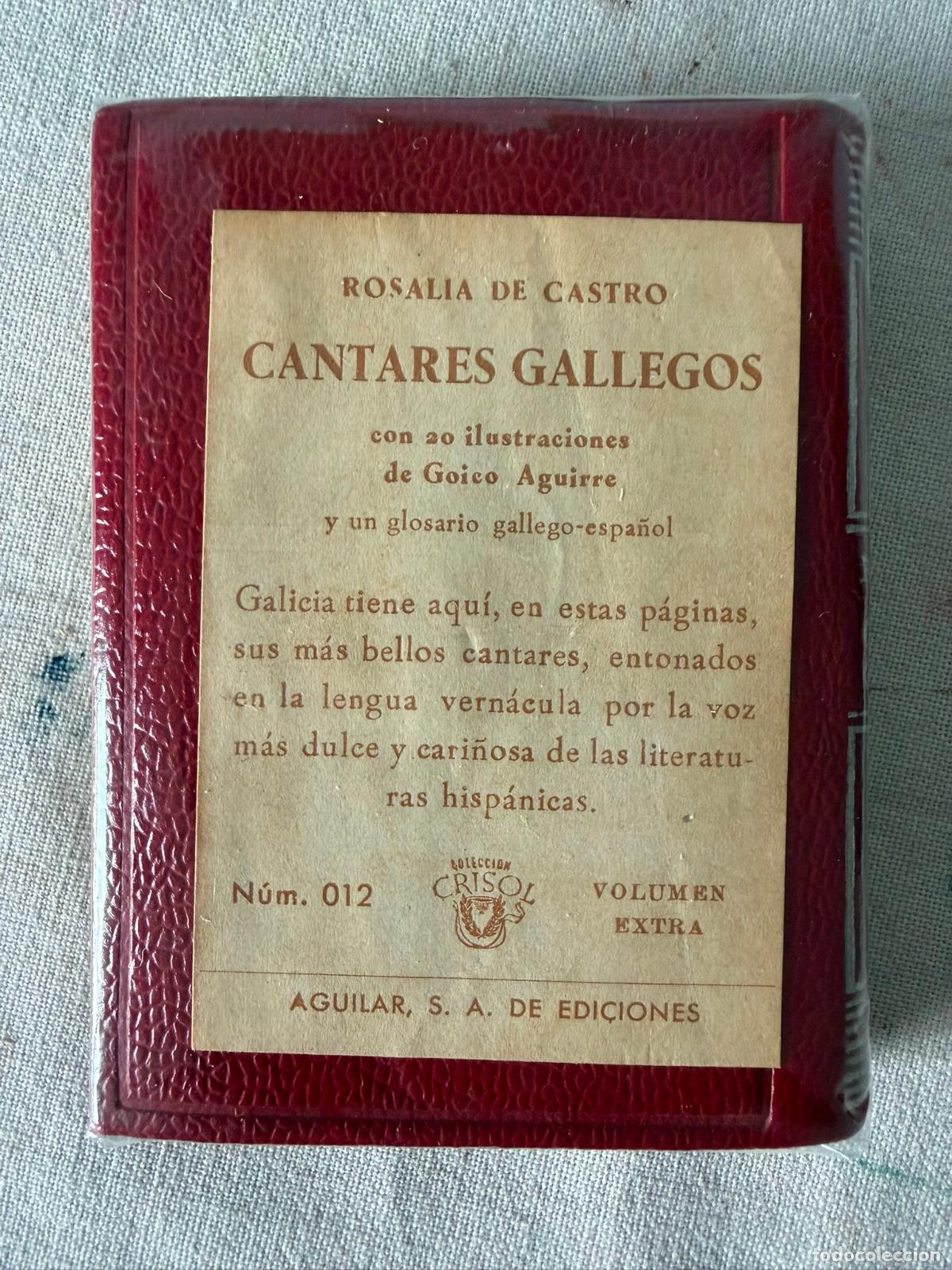 Libros de segunda mano: CANTARES GALLEGOS ROSALIA DE CASTRO CRISOL 012 AGUILAR