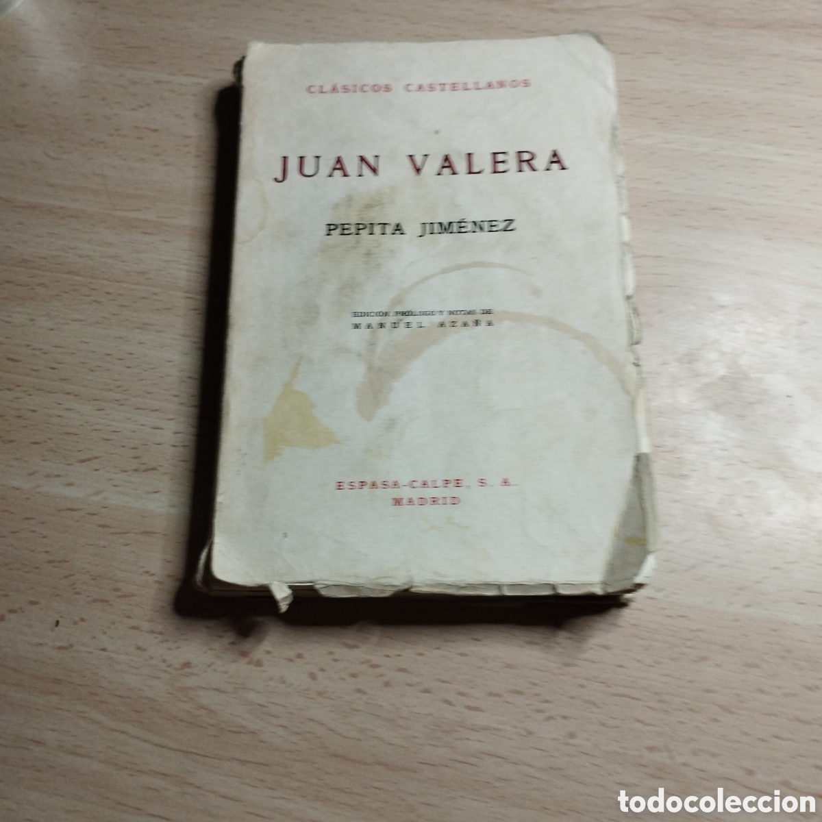 Libros de segunda mano: Pepita Jim&eacute;nez. Juan Valera. 1971. Cl&aacute;sicos Castellanos. Espasa Calpe.