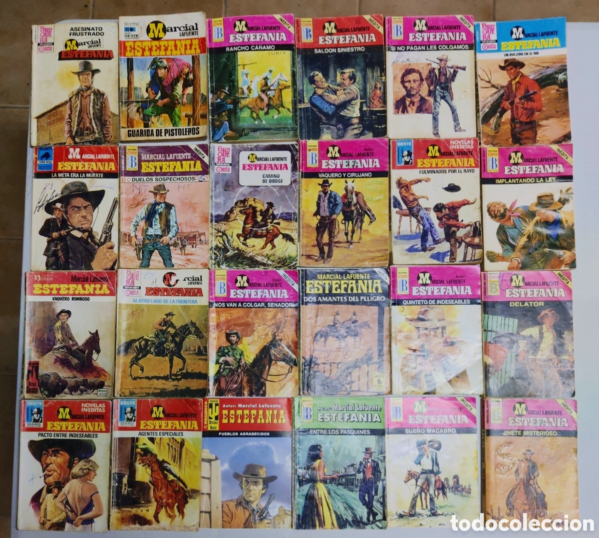 Libros de segunda mano: Lote 72 novelas del Oeste, Marcial Lafuente Estefania