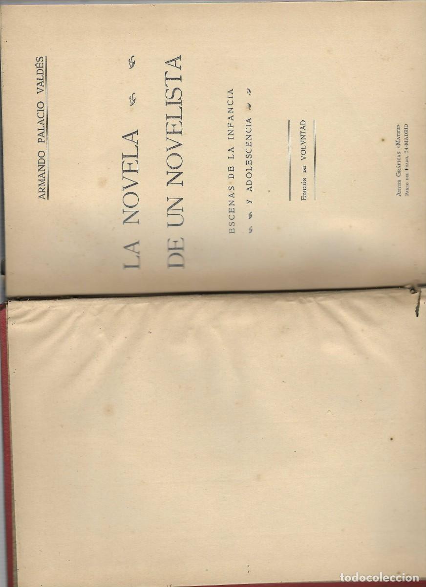 Libros de segunda mano: ARMANDO PALACIO VALDES: LA NOVELA DE UN NOVELISTA