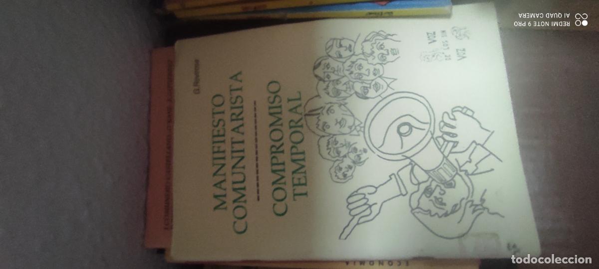 Libros de segunda mano: Manifiesto comunitarista Compromiso temporal Guillermo Rovirosa Voz de los sin voz n&ordm; 166 libro
