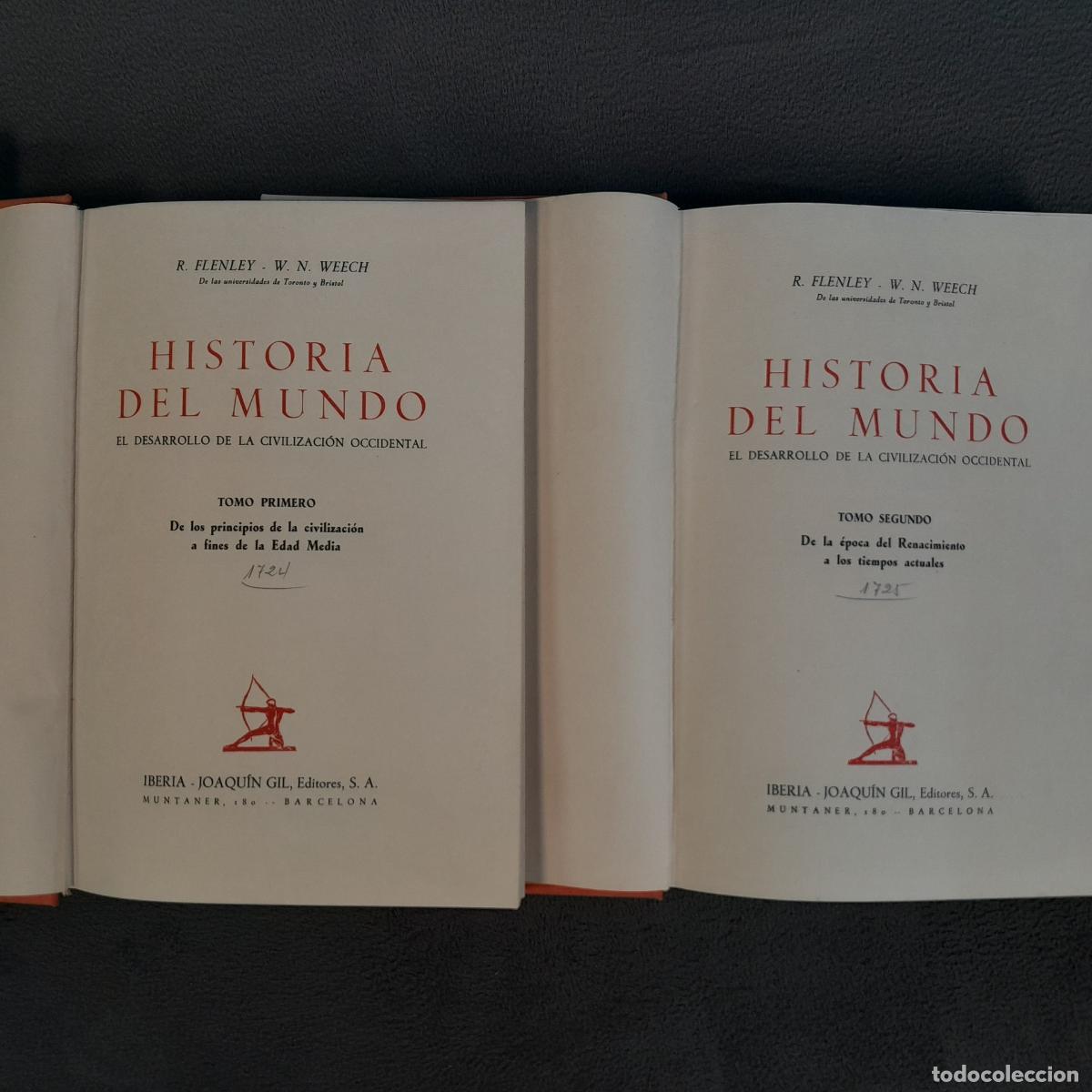 Libros de segunda mano: L-942. HISTORIA DEL MUNDO.R FRENLEY Y W.N. WEECH. II TOMOS. 1724-1725