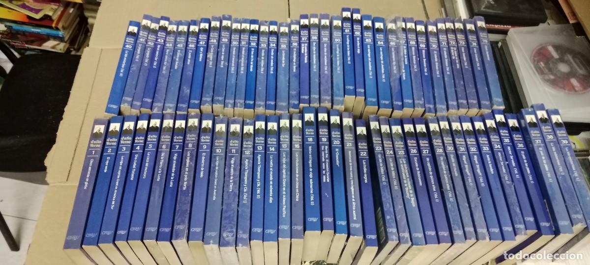 Second hand books: LOTE DE 72 LIBRO DE JULIO VERNE ORBY LOS 75 PRIMEROS FALTAN 3 EL 17 EL 29 Y 65 MUCHOS PRECINTADOS