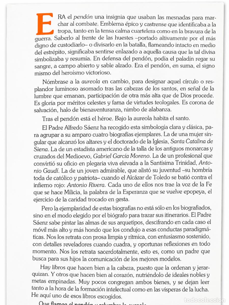 Libros de segunda mano: ALFREDO S&Aacute;ENZ &ndash; EL PEND&Oacute;N Y LA AUREOLA &ndash; EDICIONES GLADIUS &ndash; 2002 LM - Foto 2
