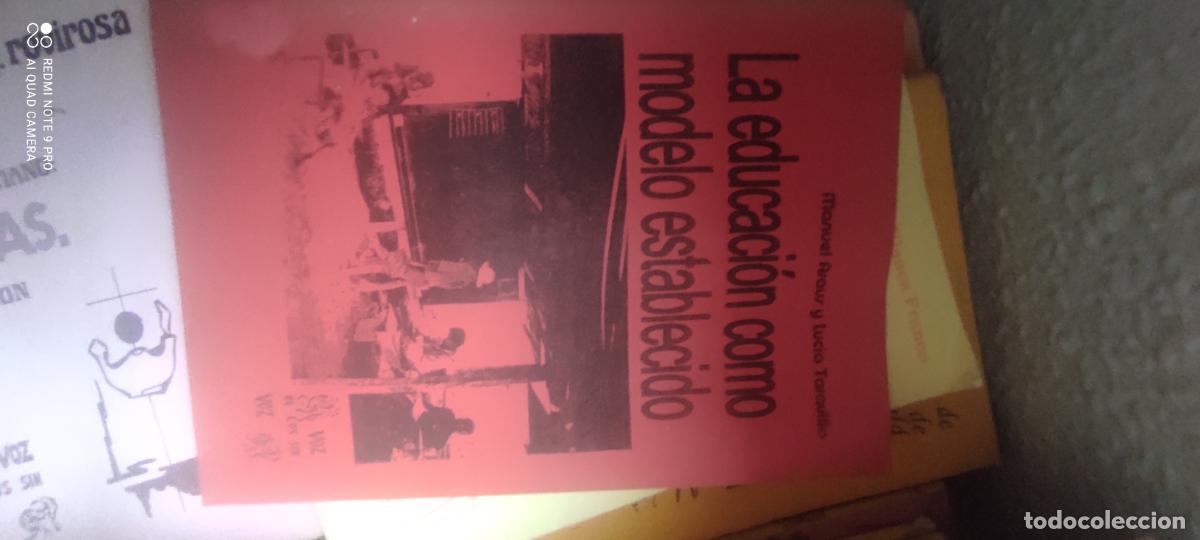 Libros de segunda mano: La educaci&oacute;n como modelo establecido 1995 Manuel Araus Lucia Taravillo Voz de los sin voz n&ordm; 191