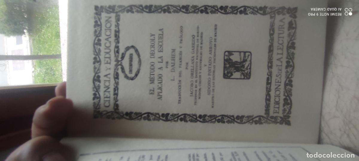 Libros de segunda mano: EL M&Eacute;TODO DECROLY APLICADO A LA ESCUELA. - Dalhem. L.,
