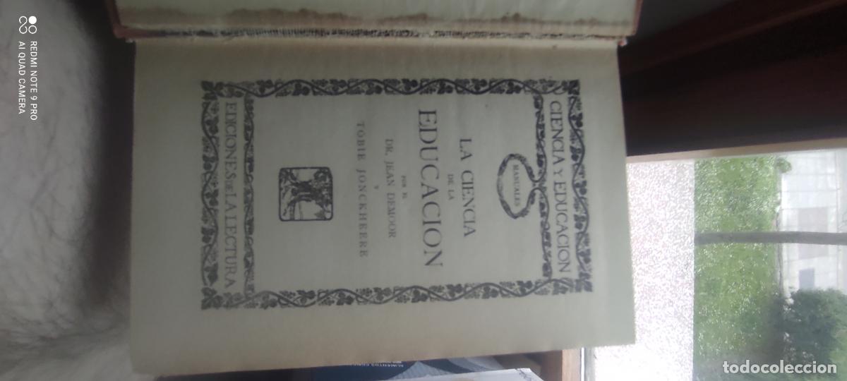 Libros de segunda mano: LA CIENCIA DE LA EDUCACION - DEMOOR, Dr. Jean y JONCKHEERE, Tobie