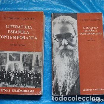 Libros de segunda mano: Literatura Espanola Contemporanea Tomos I e II G. Torrente Ballester Guadarrama 1966 PEIFER