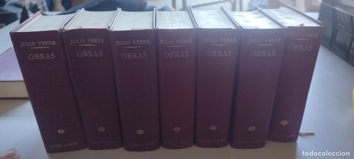 Libros de segunda mano: OBRAS COMPLETAS 7 TOMOS / JULIO VERNE / PLAZA JANES / TXT100