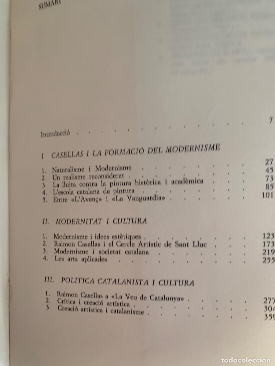 Libros de segunda mano: Raimon Casellas i el Modernisme. - Foto 3