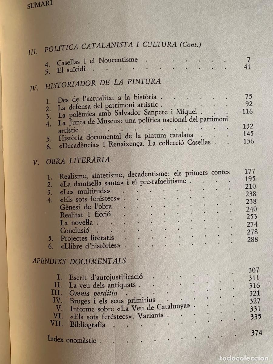 Libros de segunda mano: Raimon Casellas i el Modernisme. - Foto 6