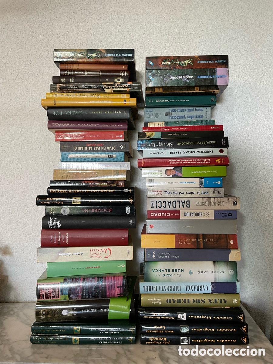 Libros de segunda mano: Lote de 50 libros por 30&euro;