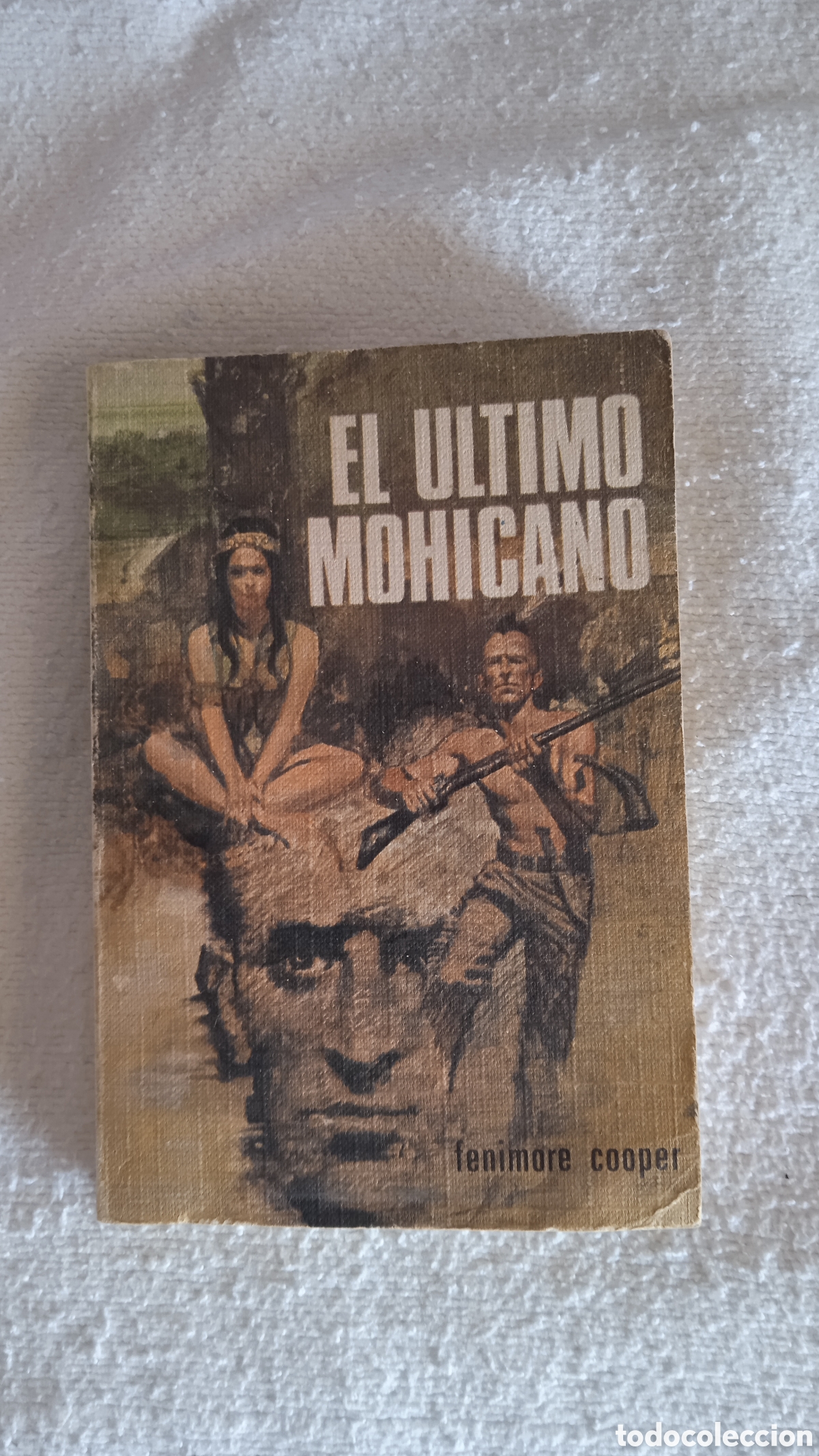 Libros de segunda mano: Libro Vintage &rdquo;El &Uacute;ltimo Mohicano&rdquo; &ndash; Fenimore Cooper &ndash; Edici&oacute;n de Bolsillo Cl&aacute;sica &ndash; Novela de Avent