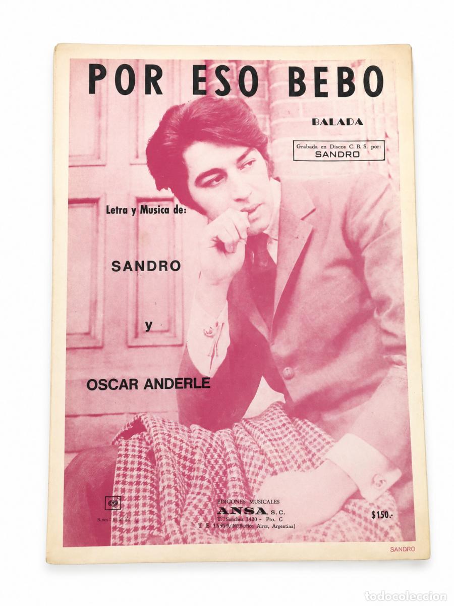 Libros de segunda mano: SANDRO Y OSCAR ANDERLE &ndash; POR ESO BEBO &ndash; EDICIONES MUSICALES ANSA LM