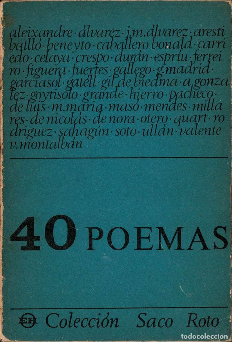 Libros de segunda mano: Cuarenta Poemas (antolog&iacute;a) - AA.VV.