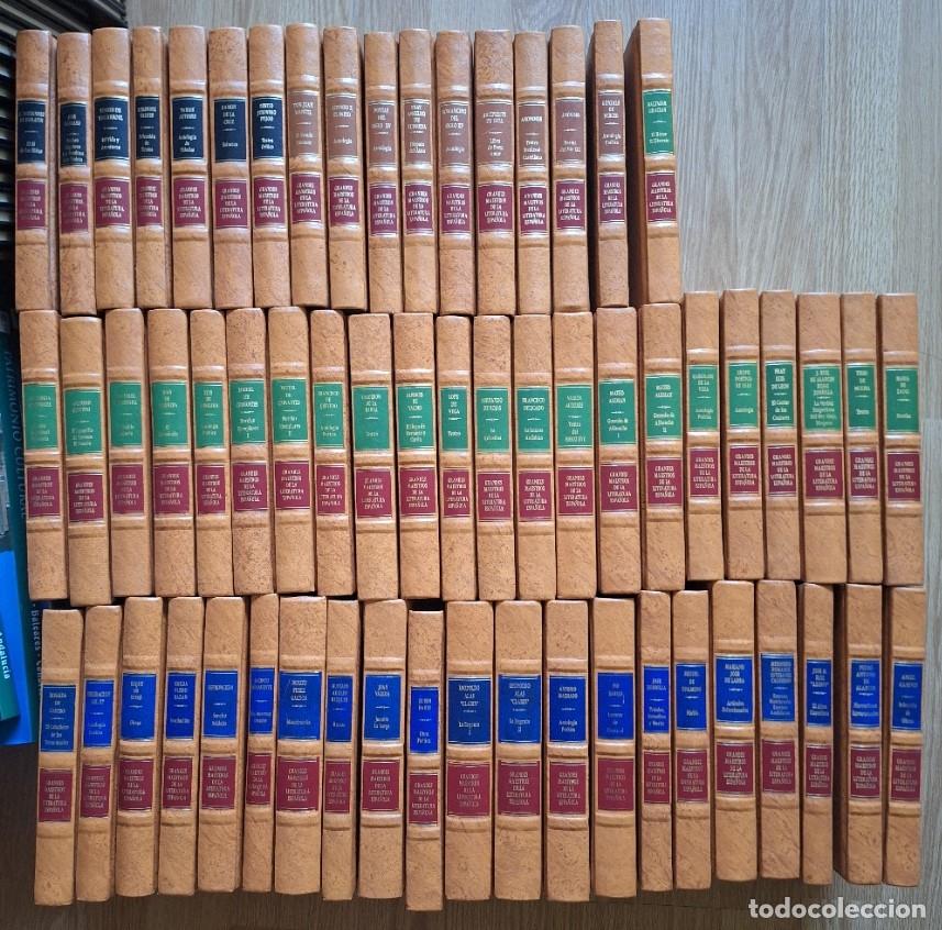 Libros de segunda mano: GRANDES MAESTROS DE LA LITERATURA ESPA&Ntilde;OLA. 60 VOLUMENES. EDICION LUJO. -
