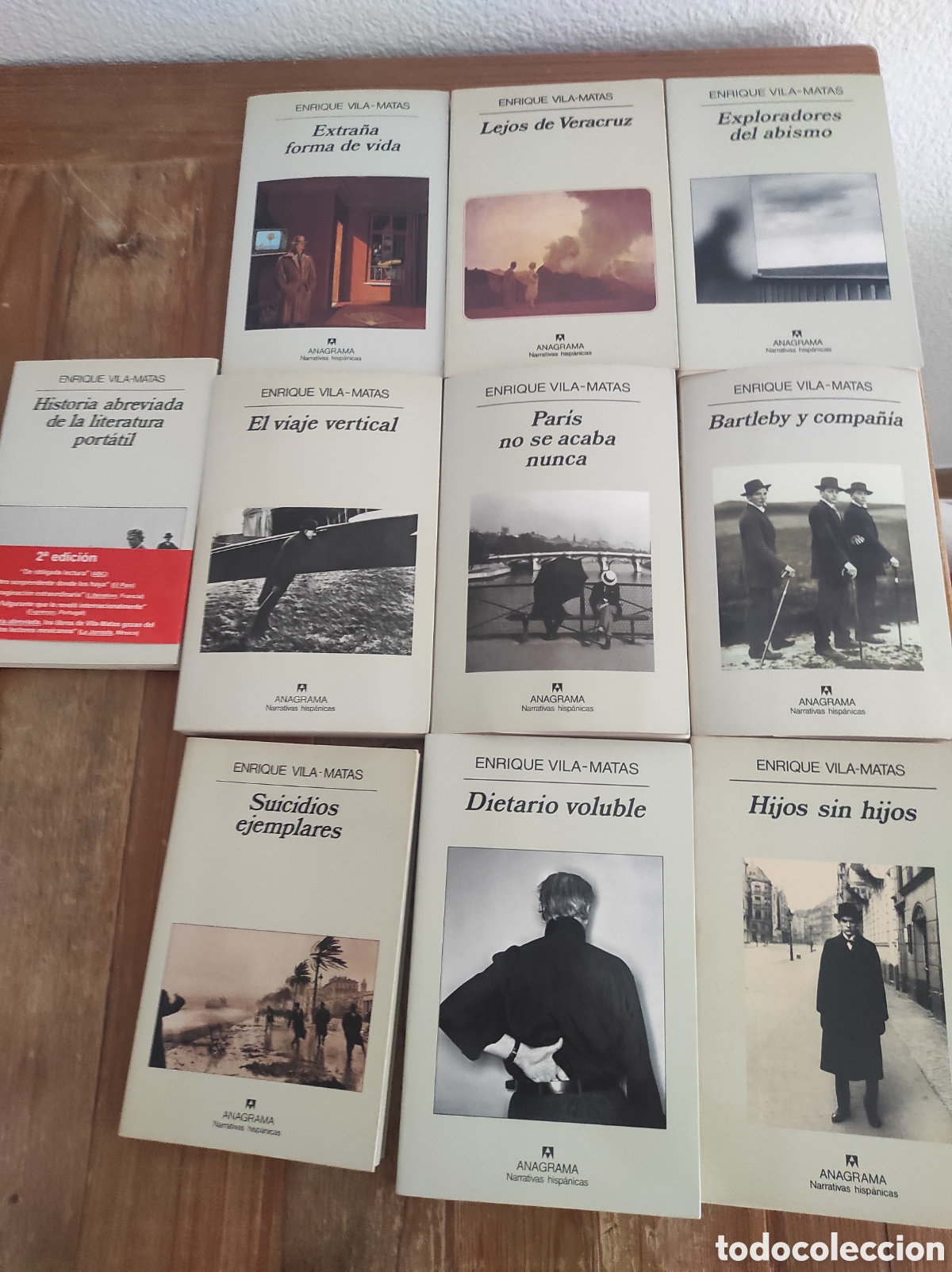 Libros de segunda mano: Lote 10 libros de Enrique Vila-Matas. Anagrama Narrativa hisp&aacute;nicas