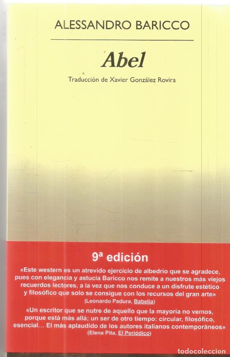 Libros de segunda mano: ALESSANDRO BARICCO. ABEL. ANAGRAMA.
