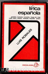 Libros de segunda mano: Lirica espa&ntilde;ola. Luis Rosales
