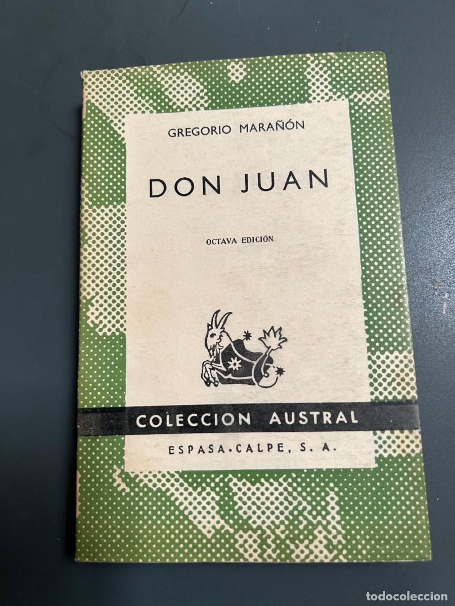 Libros de segunda mano: DON JUAN. GREGORIO MARA&Ntilde;ON. - Foto 1