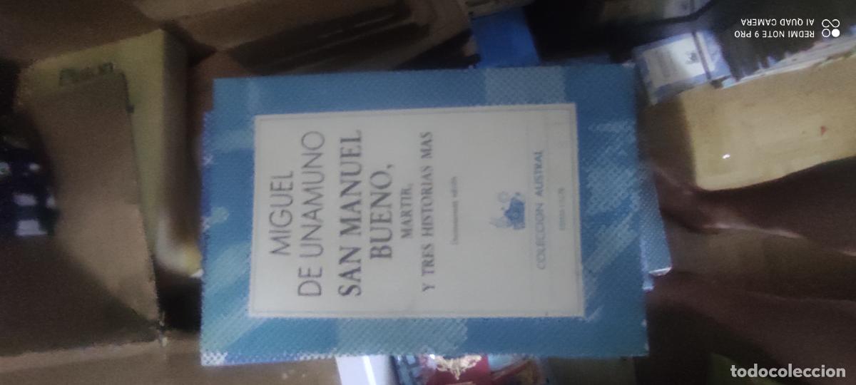 Libros de segunda mano: Unamuno. San Manuel Bueno M&aacute;rtir y tres historias m&aacute;s. Austral