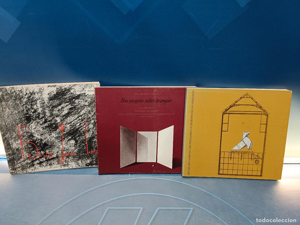 Libros de segunda mano: 3 libros, editorial AGP, El cante Jondo, Apuntes para un tratado de cocotologia, 3 ensayos para la m