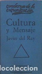 Libros de segunda mano: Cultura Y Mensaje. Del Rey Javier