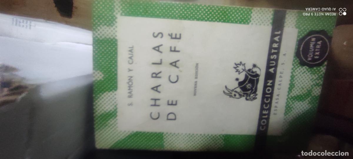 Libros de segunda mano: Charlas de cafe - Santiago Ramon y Cajal; Espasa-Calpe, Austral, 1941