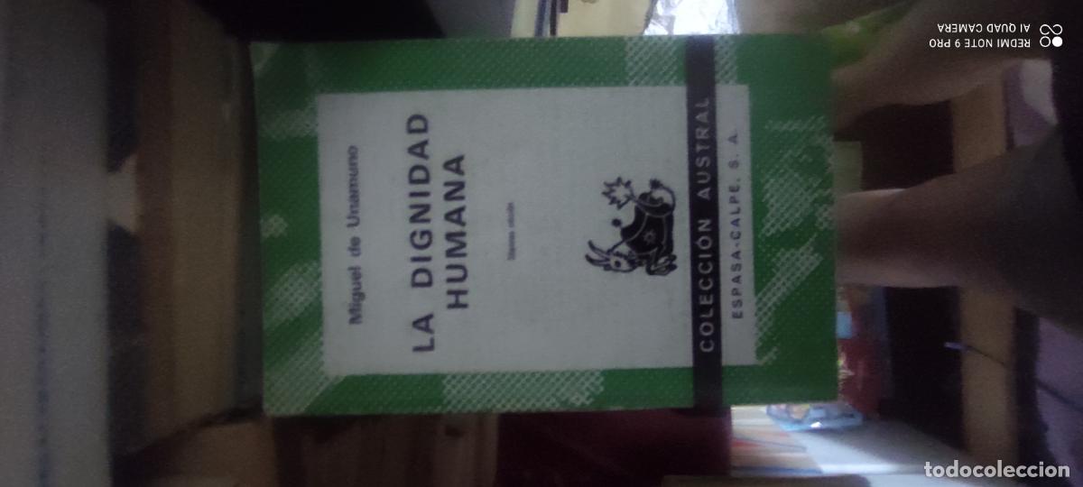 Libros de segunda mano: Unamuno. la dignidad humana. Austral