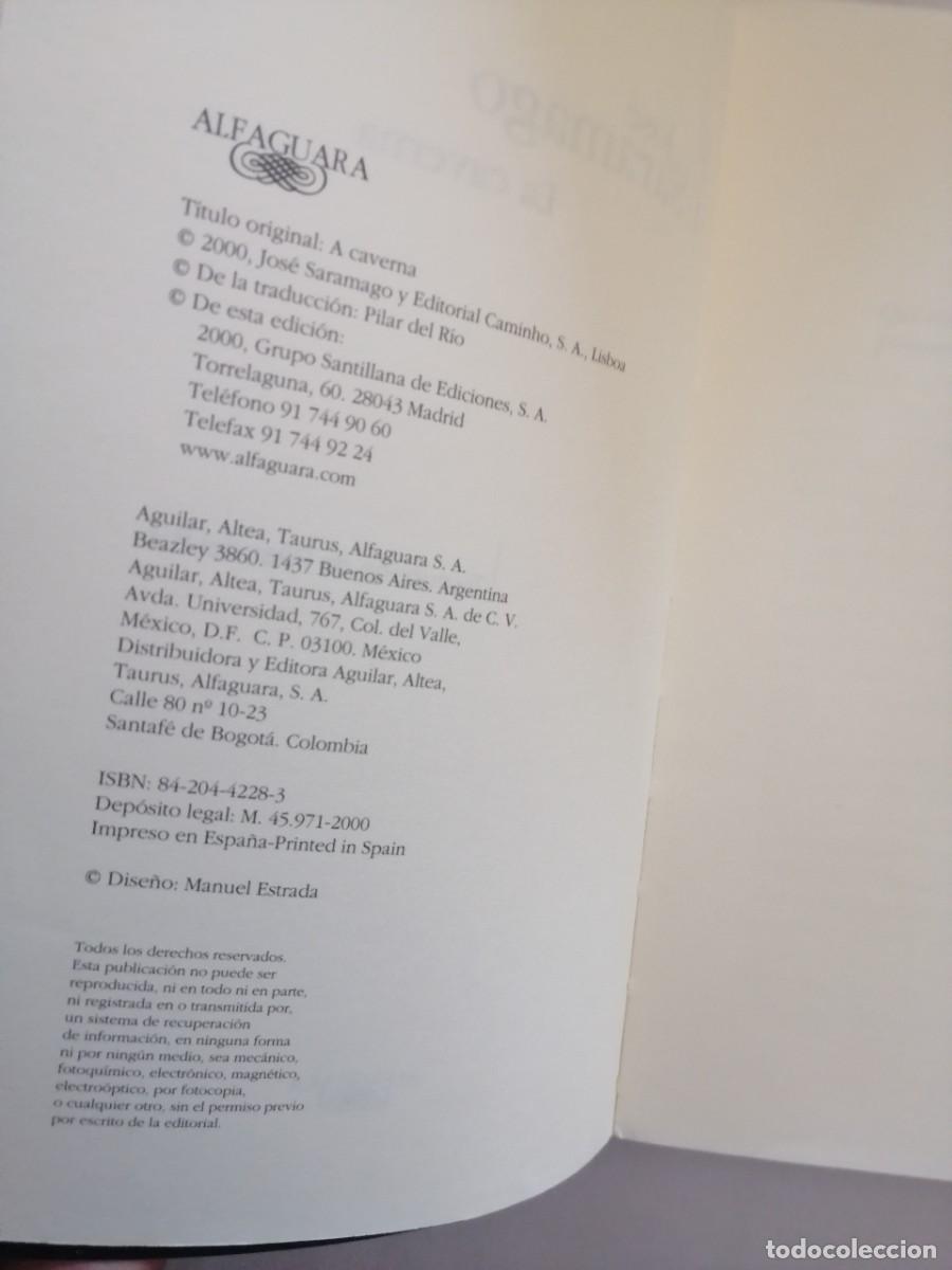 Libros de segunda mano: La caverna, Jos&eacute; Saramago, Alfaguara - Foto 4
