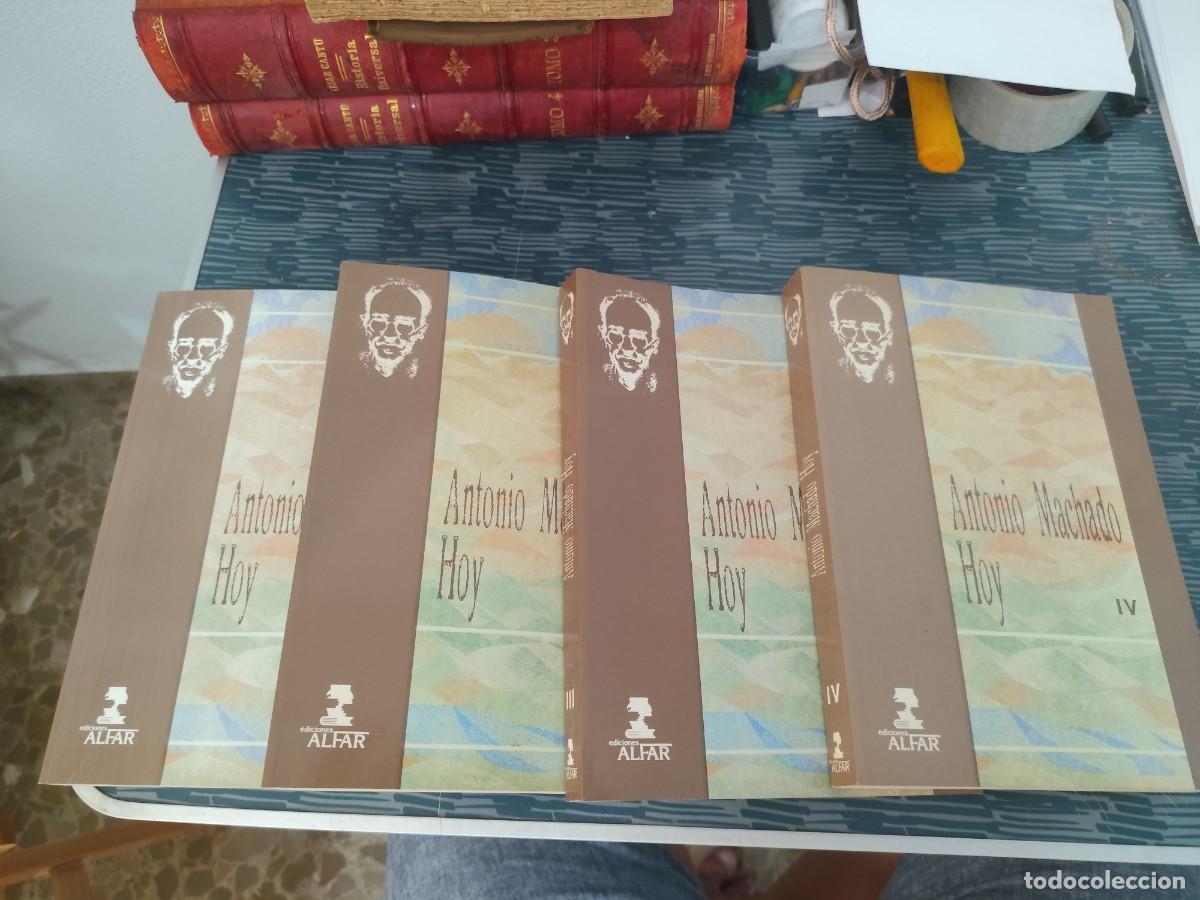 Libros de segunda mano: ANTONIO MACHADO HOY,ALFAR EDITORIAL,4 TOMOS,1990,VER FOTOS.