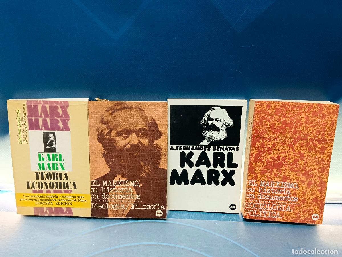 Libros de segunda mano: 4 libros sobre Karl Marx, buen estado